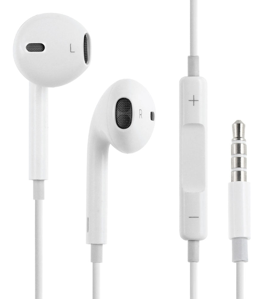Écouteurs intra-auriculaires filaires de 3,5 mm avec boutons de volume et micro Écouteurs intra-auriculaires filaires de 3,5 mm avec boutons de volume et micro